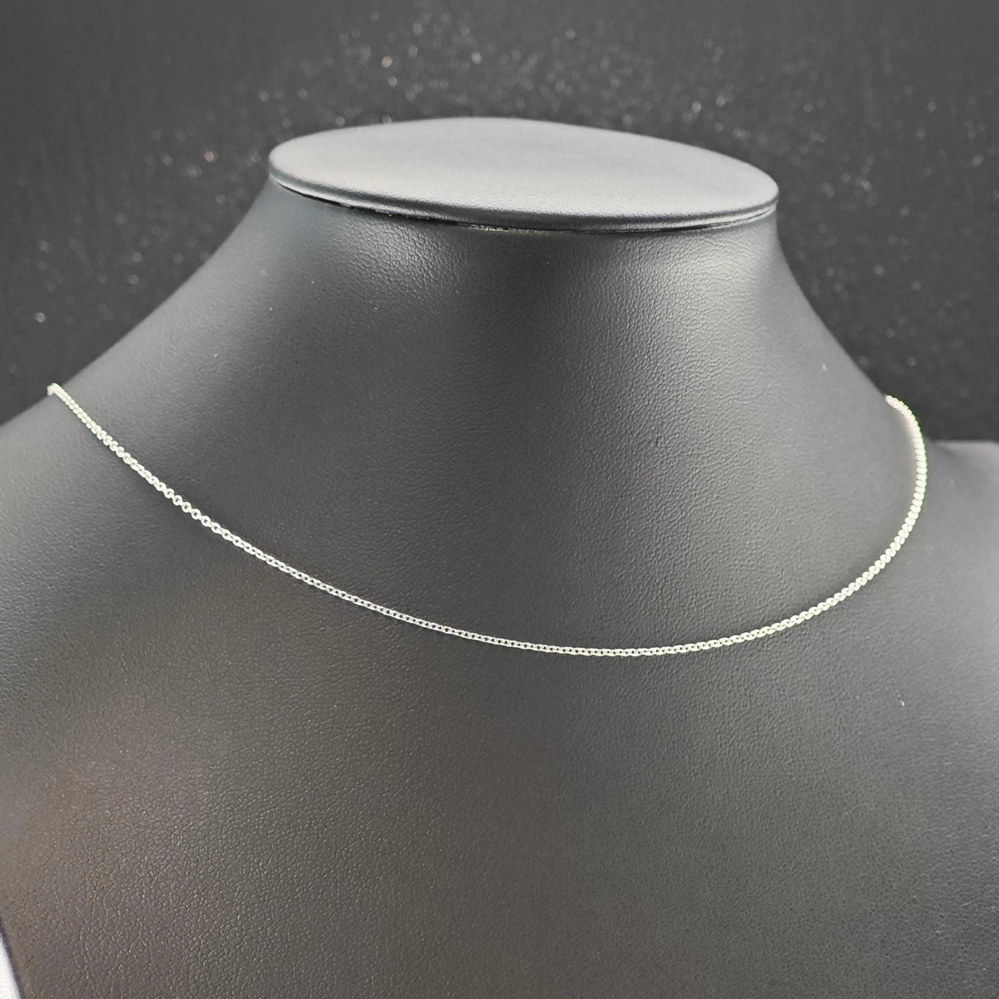 Sterling Silver Minimalist 1mm Cable Chain Necklace 20" N2648