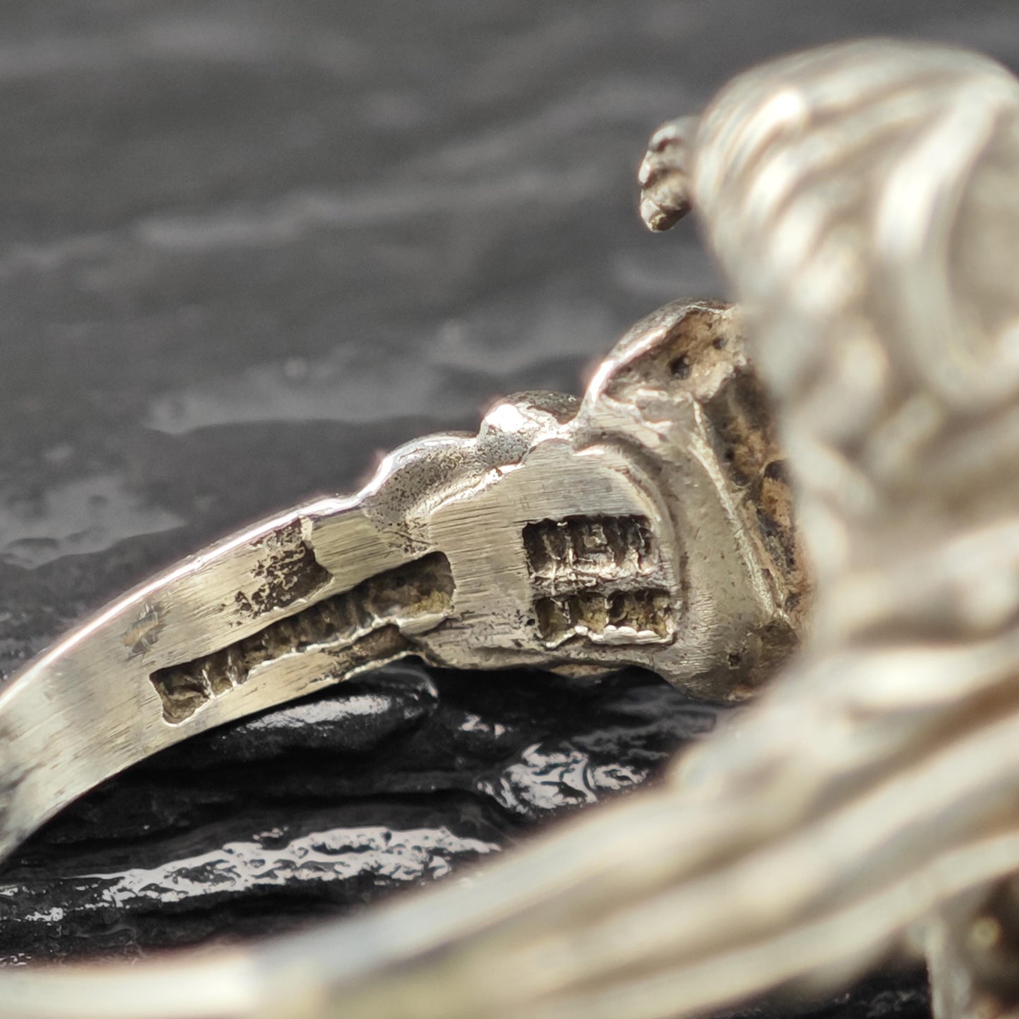 Thai Goddess Silver Ring Sterling Size 6 Statement Jewelry R6089
