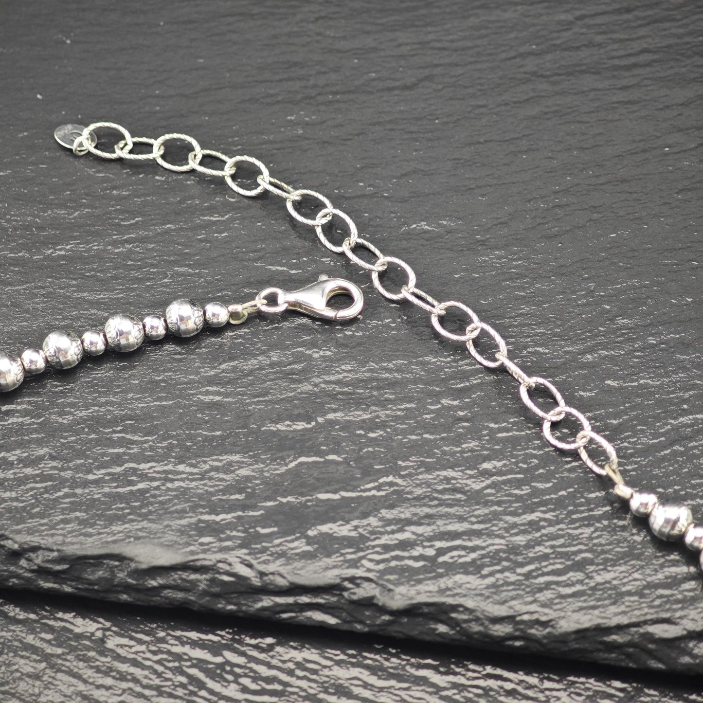 Relios Sterling Silver Pearl 6mm Beads Beaded Necklace