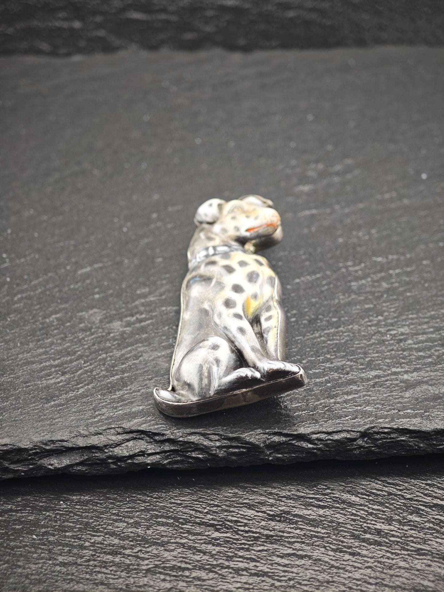 Sergio Bustamante Dalmatian Dog Brooch/Pendant Sterling Silver
