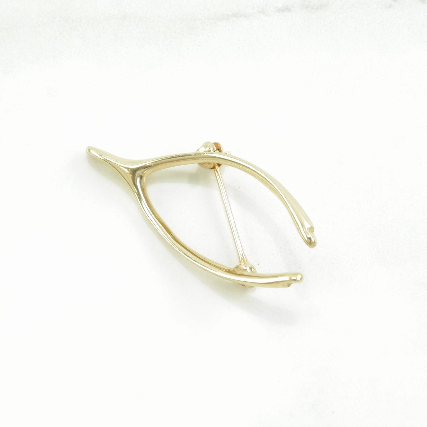 Vintage Tiffany & Co. Brooch Wishbone 14k Gold