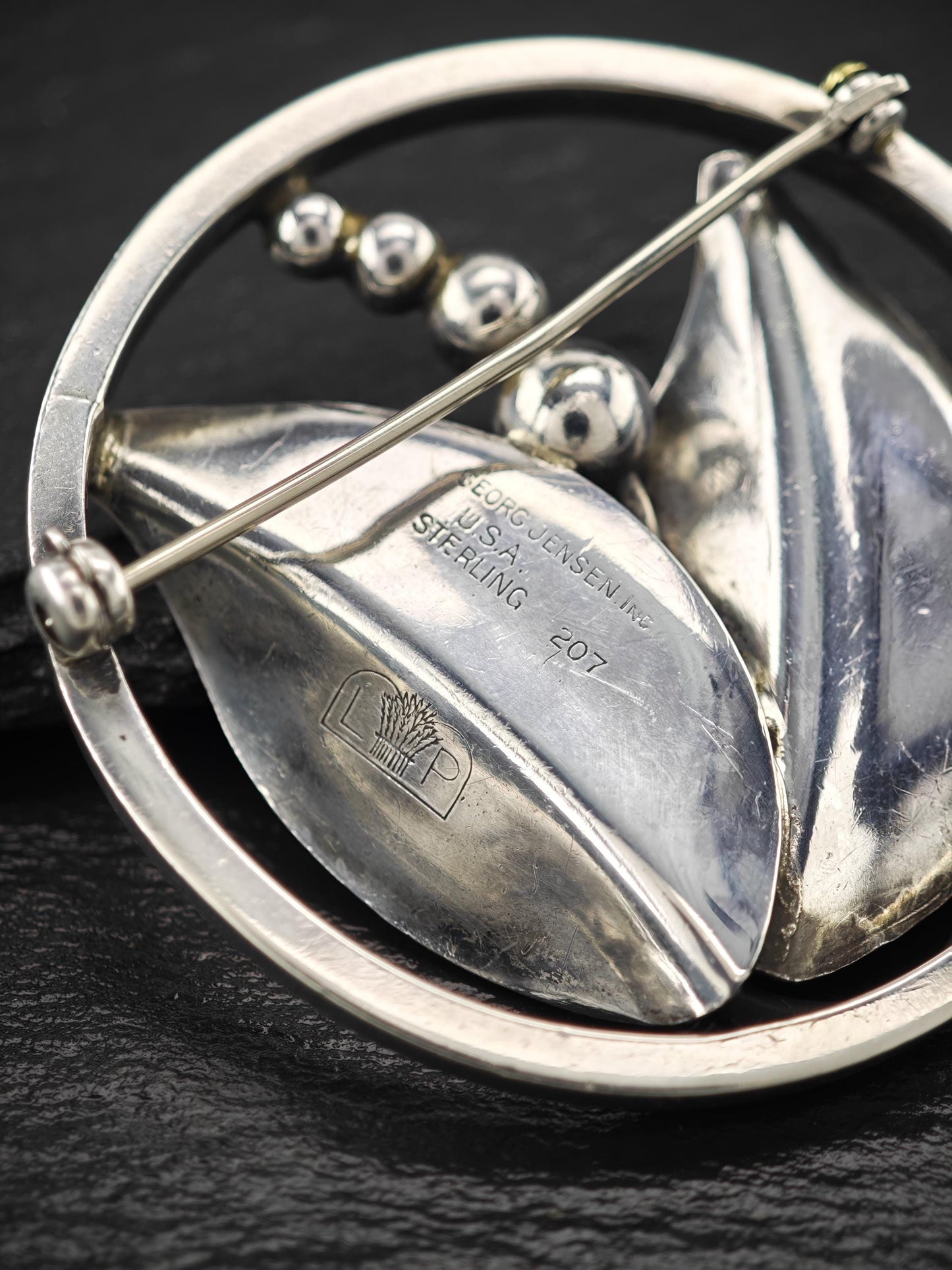 Georg Jensen LaPaglia, 207 Floral Vines Brooch Sterling Silver