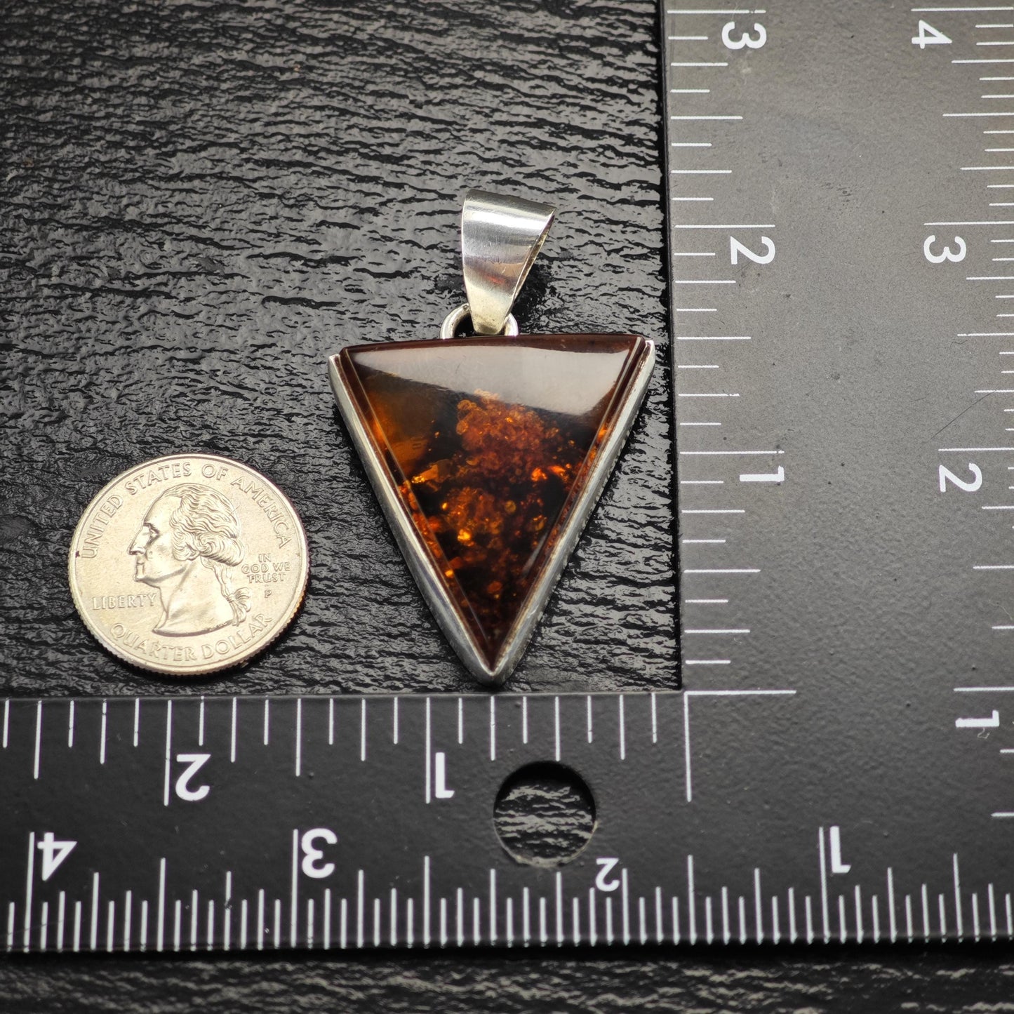 Baltic Amber Pendant Sterling Silver P3037