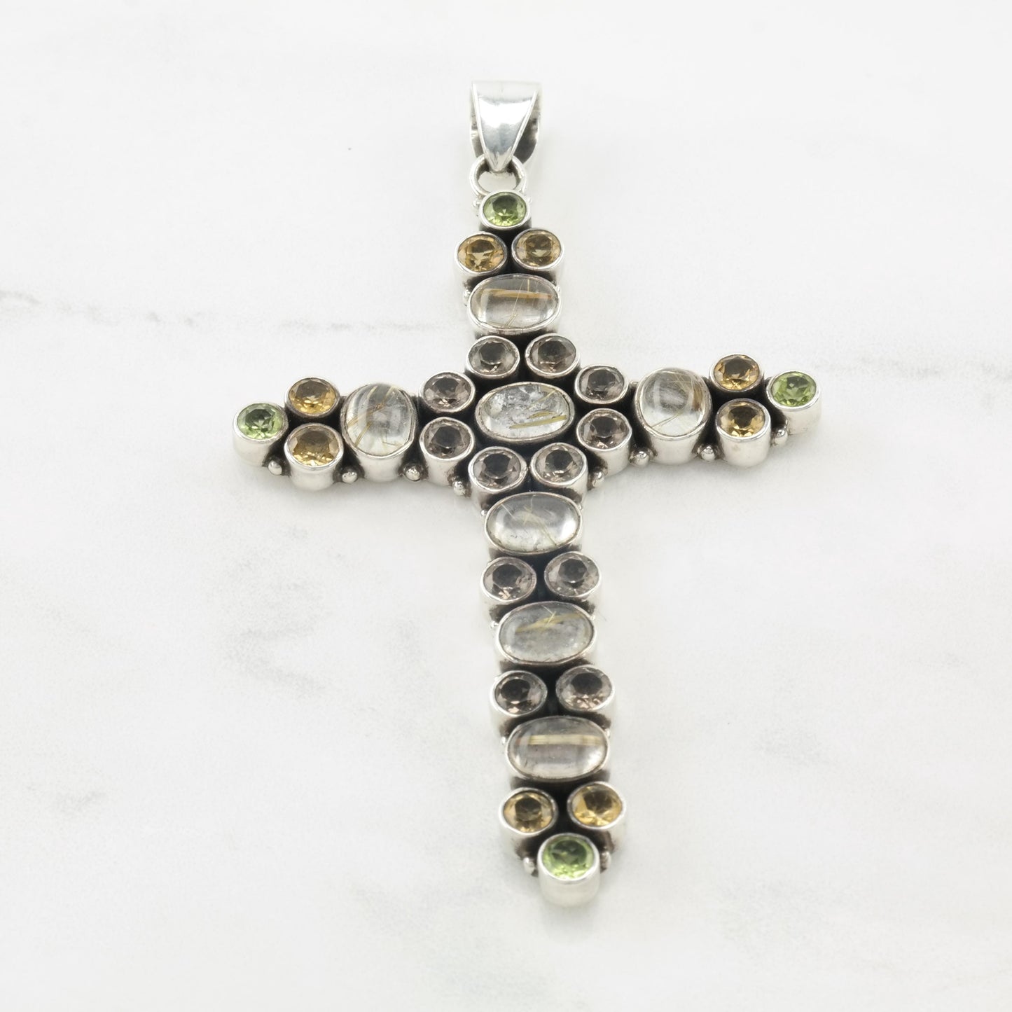 Vintage Nicky Butler Sterling Silver Cross Pendant