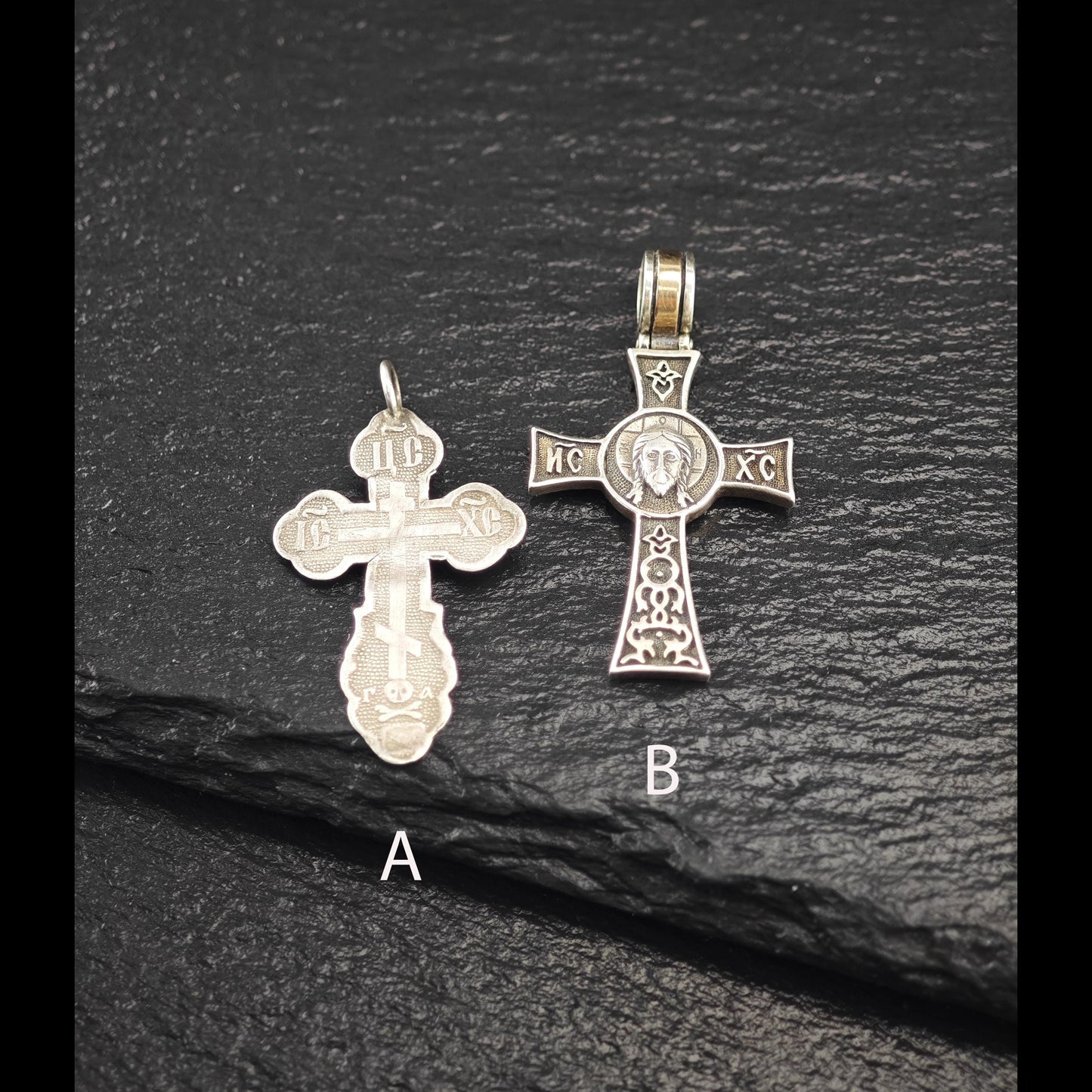Choice of Greek Orthodox Cross Pendants Sterling Silver P2745