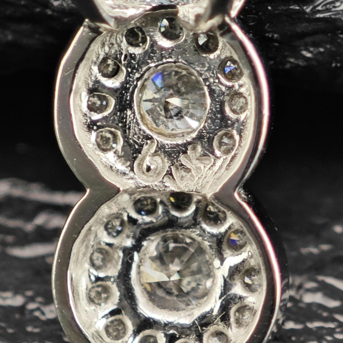 2/3 cttw Diamond Cluster, 14K White Gold Pendant P3108