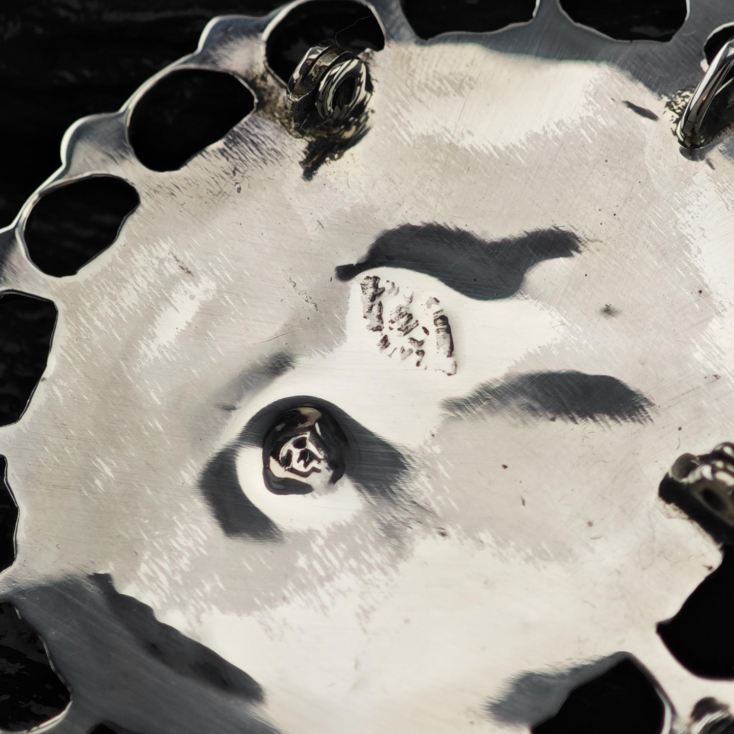 Green Onyx Mexican Brooch/Pendant Sterling Silver