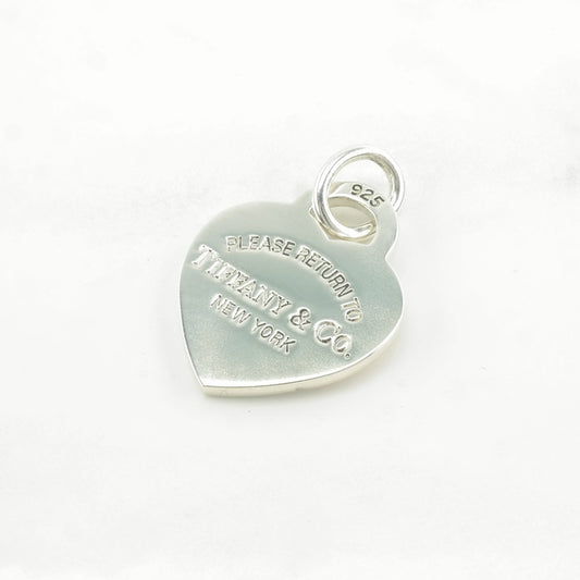 Vintage Tiffany & Co. Heart Charm Sterling Silver Pendant
