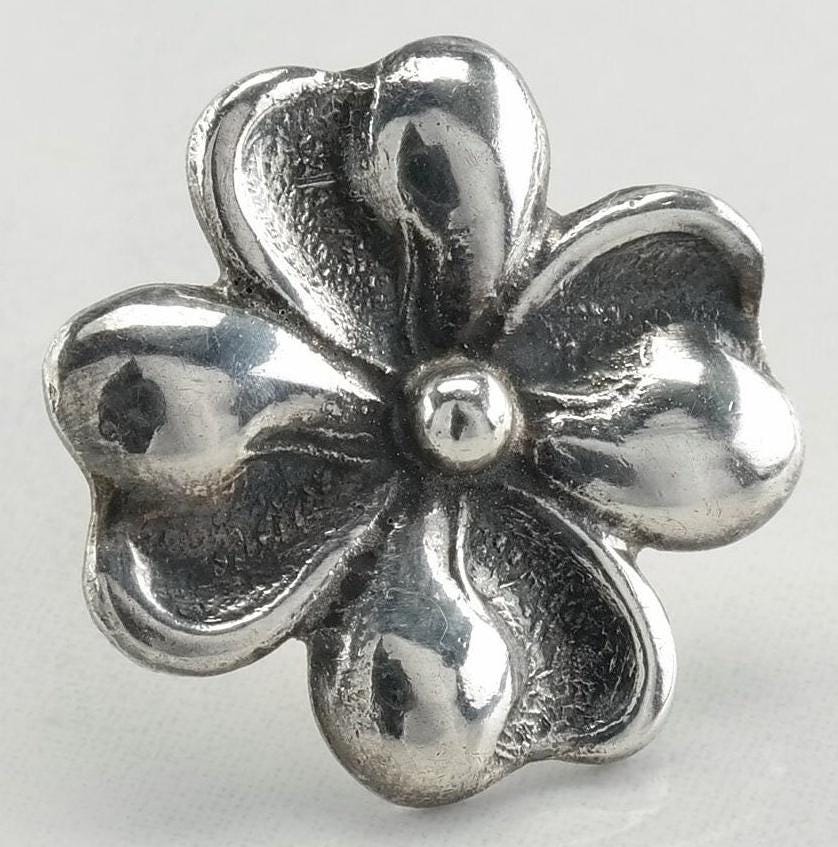 Sterling Silver Clover Pin Fir. Munksgaard PIN001