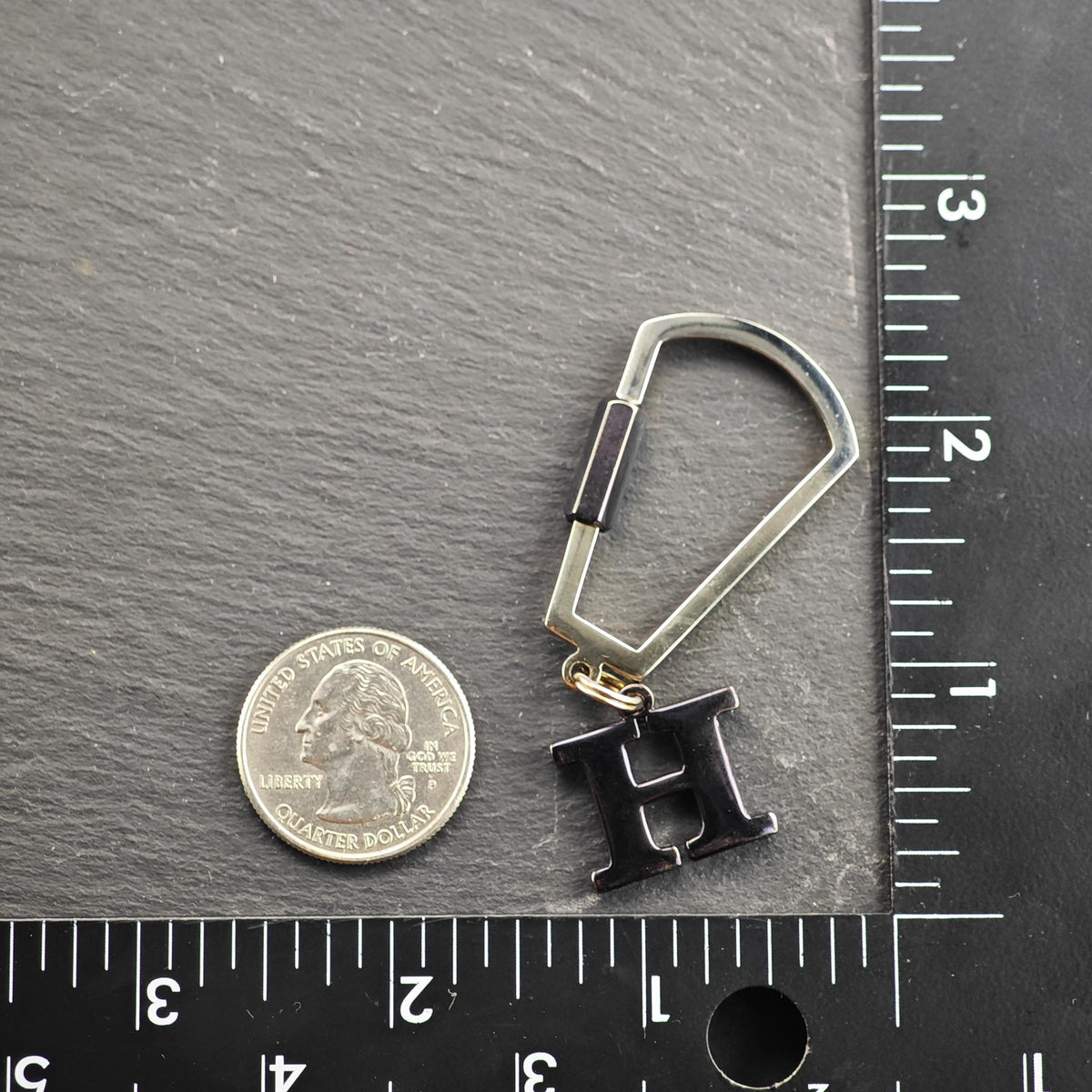 Vintage Pierre Cardin Keychain Initial H Twist Lock MISC0427