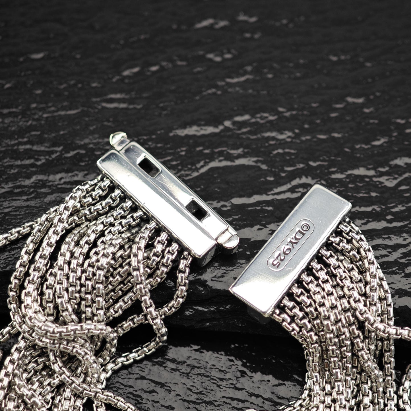 David Yurman Pearl Bracelet Multi Chain Sterling Silver