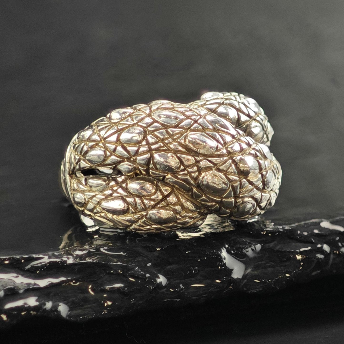 Vintage Jai Wrap Design Sterling Silver Ring Sz 5 R6551