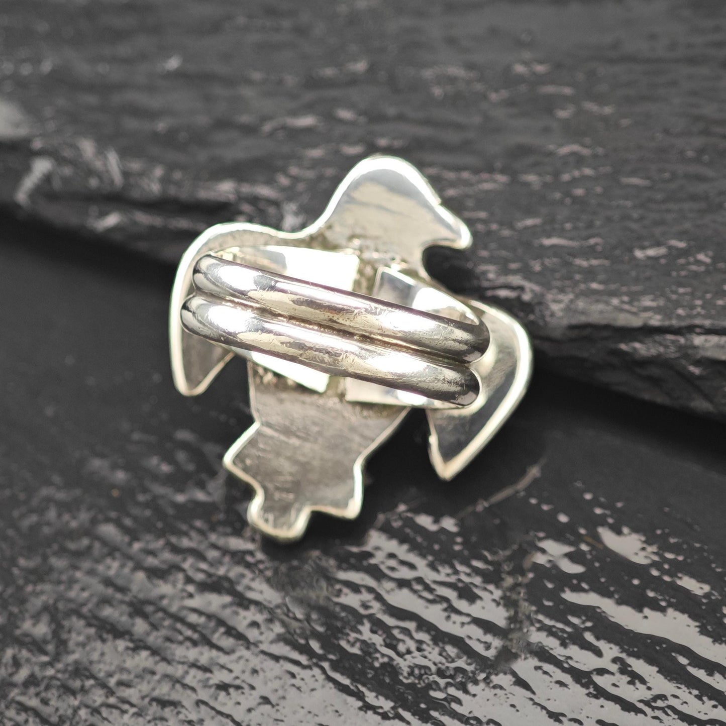 SW Thunderbird Turquoise Ring Sterling Silver