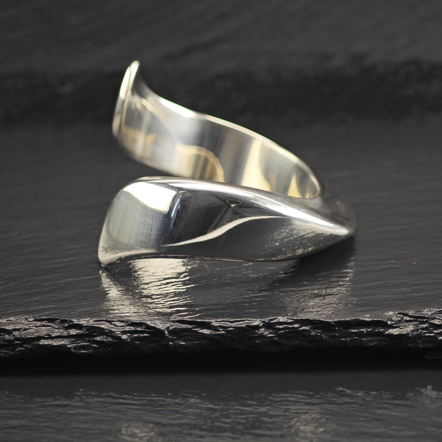 Vintage Tiffany & Co., Elsa Peretti Swirl Sterling Silver Cuff Sz 6 1/4" BR3125