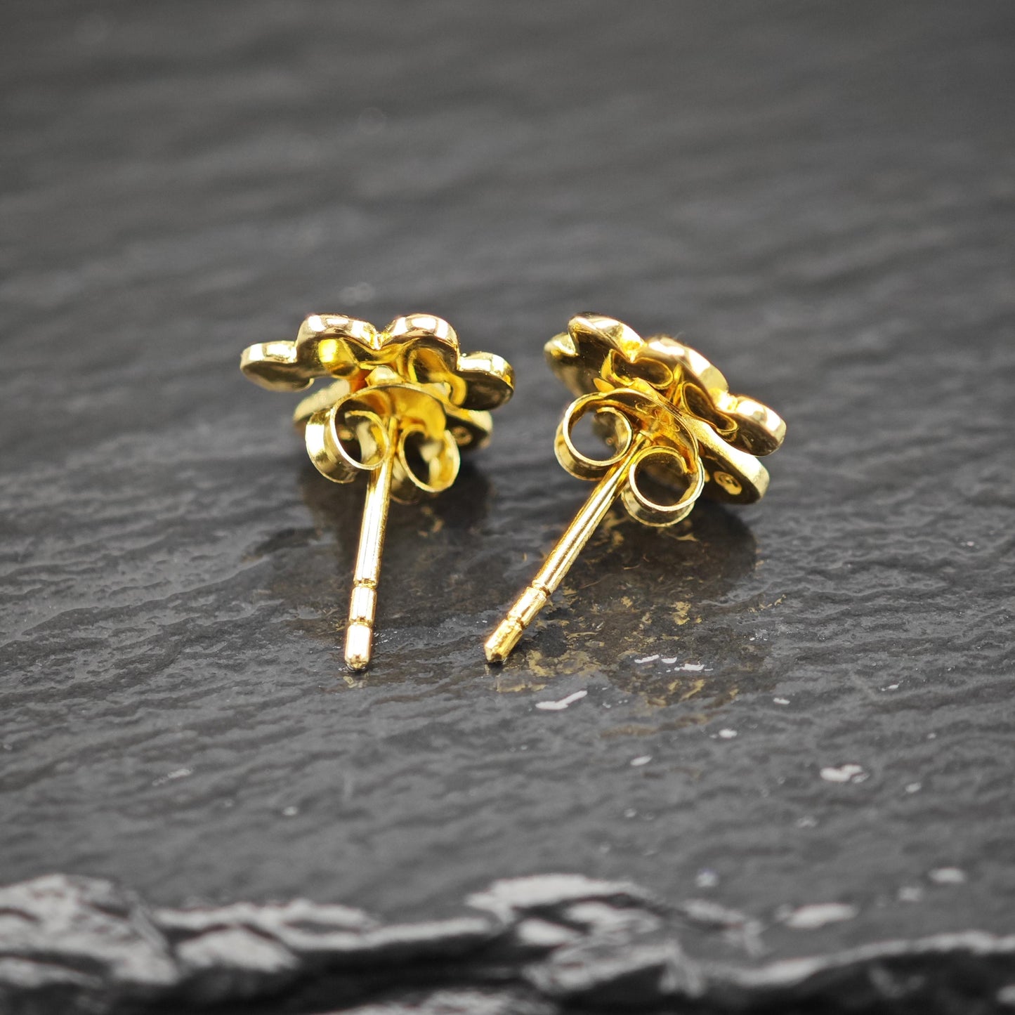 14K Gold Plated Kitty Paw Stud Earrings Sterling Silver ER2975