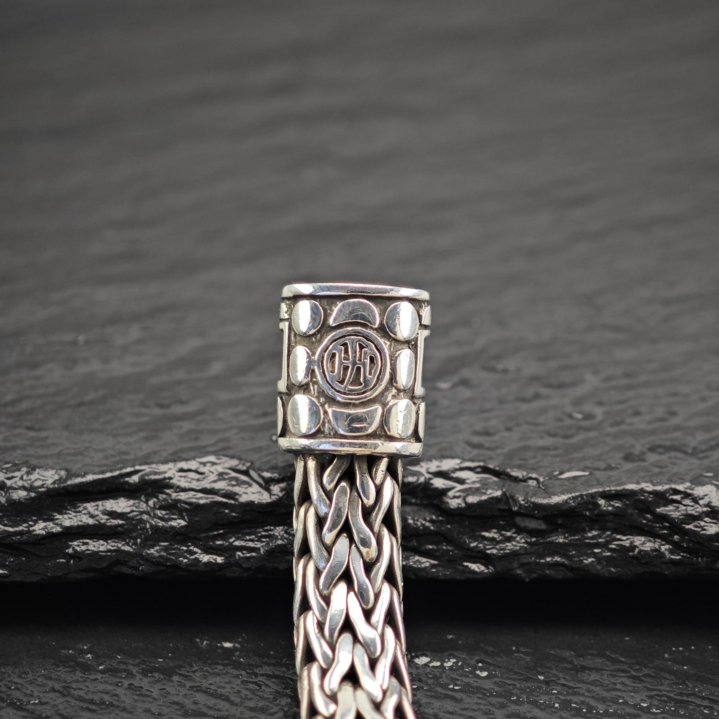 John Hardy Icon Bracelet 7.5mm Black Sapphire Sterling Silver