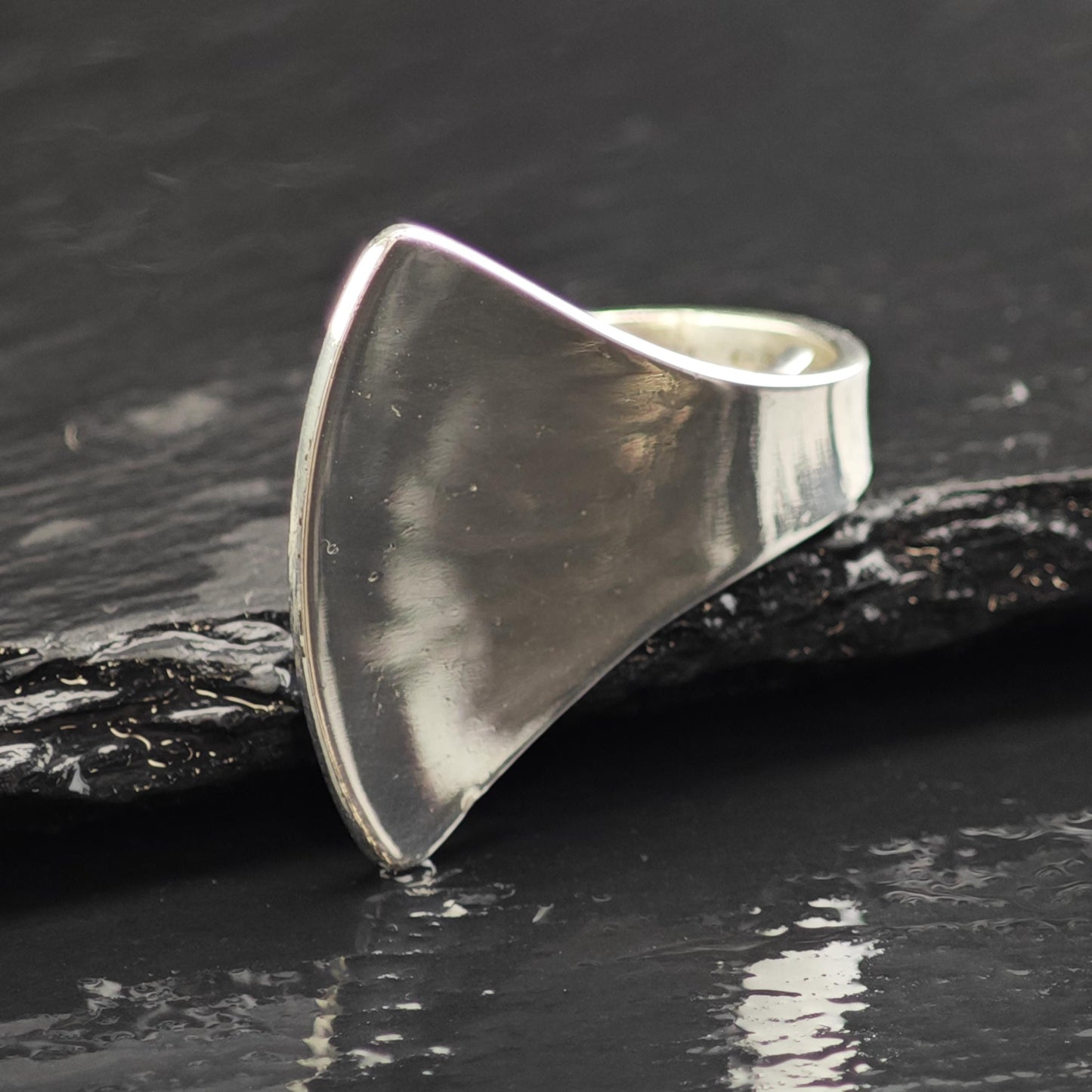 Denmark HPS Modernist Sterling Silver Ring Sz 7 R6606