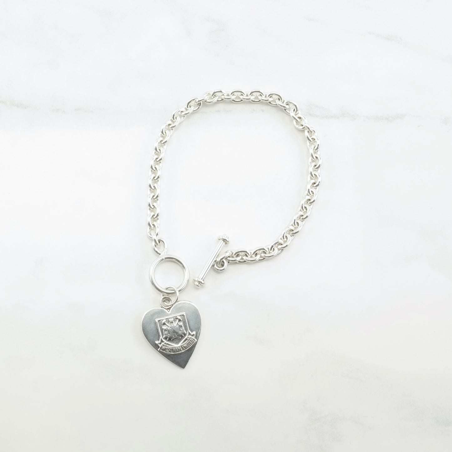 Soccer Sterling Silver Link Bracelet