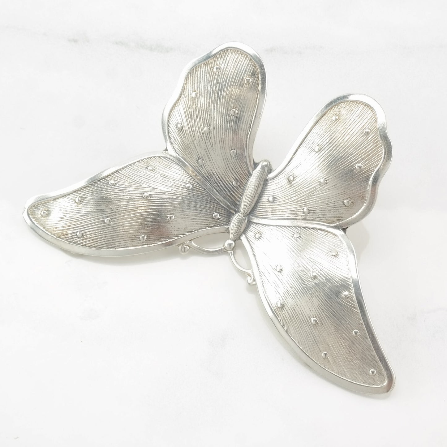 Vintage Butterfly Brooch Sterling Silver