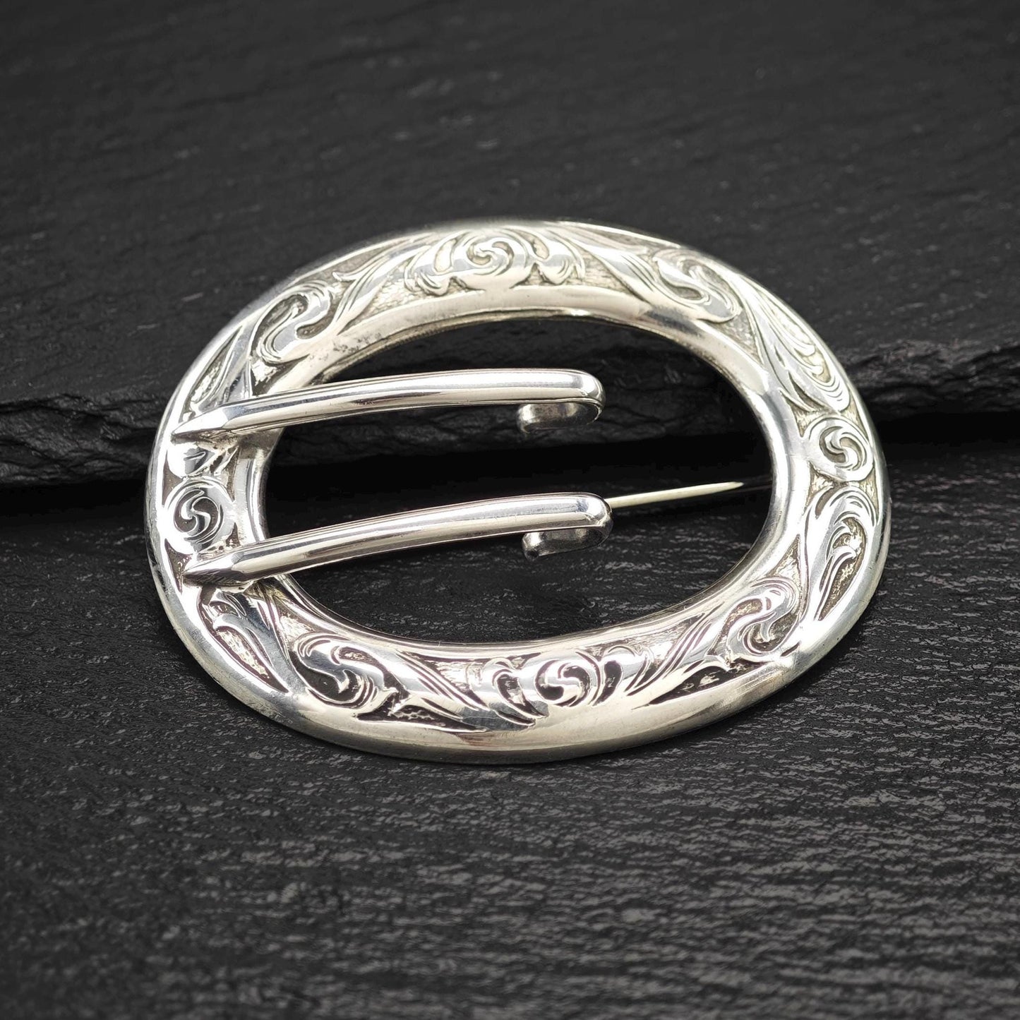 Antique Kerr Art Nouveau, Sash Buckle Sterling Silver