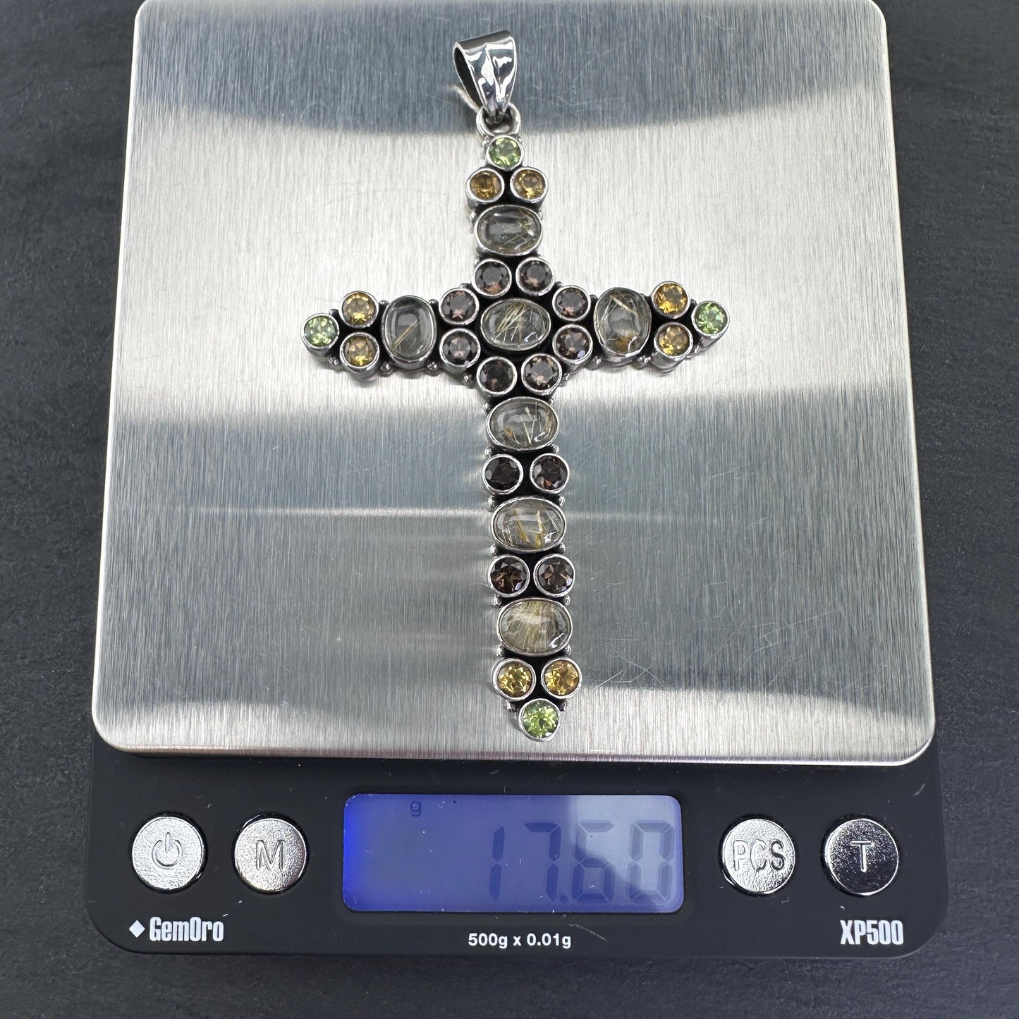 Vintage Nicky Butler Sterling Silver Cross Pendant