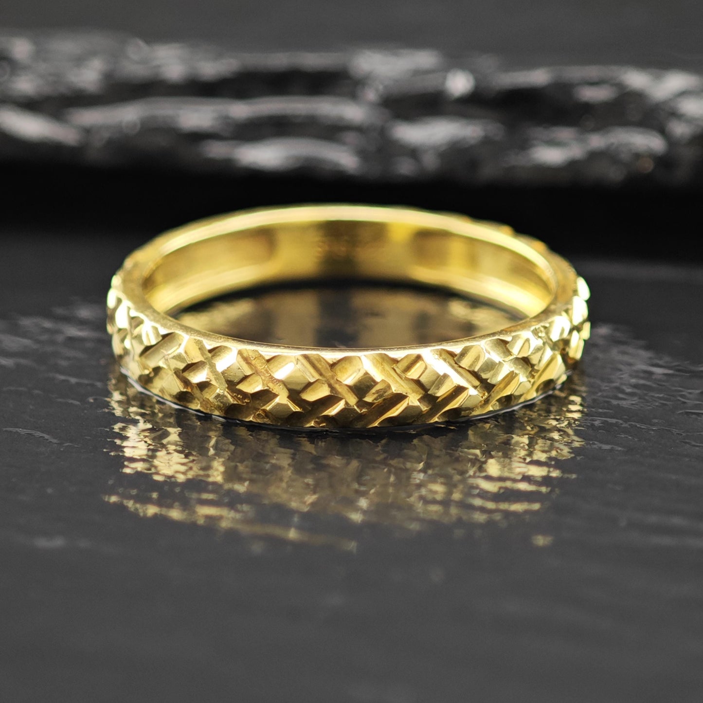 14K Gold Plated Sterling Silver Ring - Simple Minimalist Band