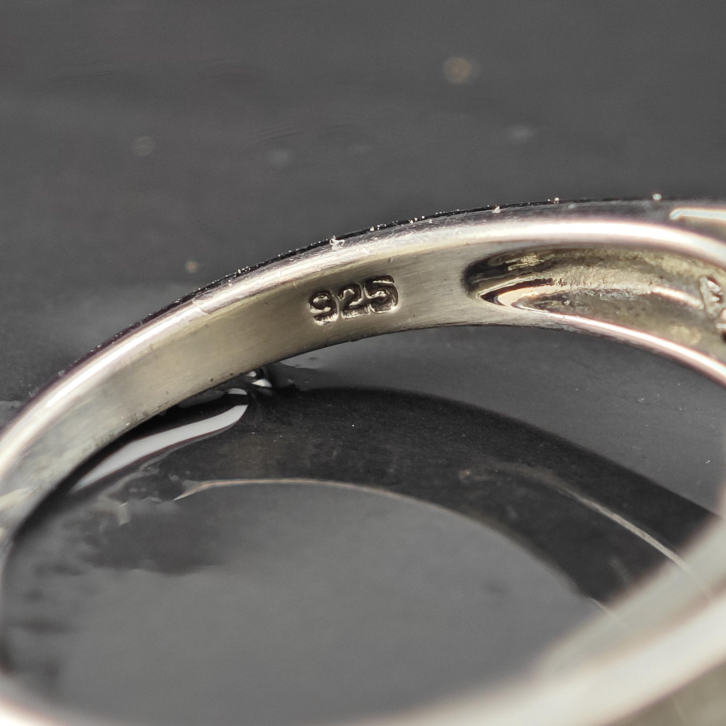 Floral Sterling Silver Ring Gemstone Accent Size 8 R6235