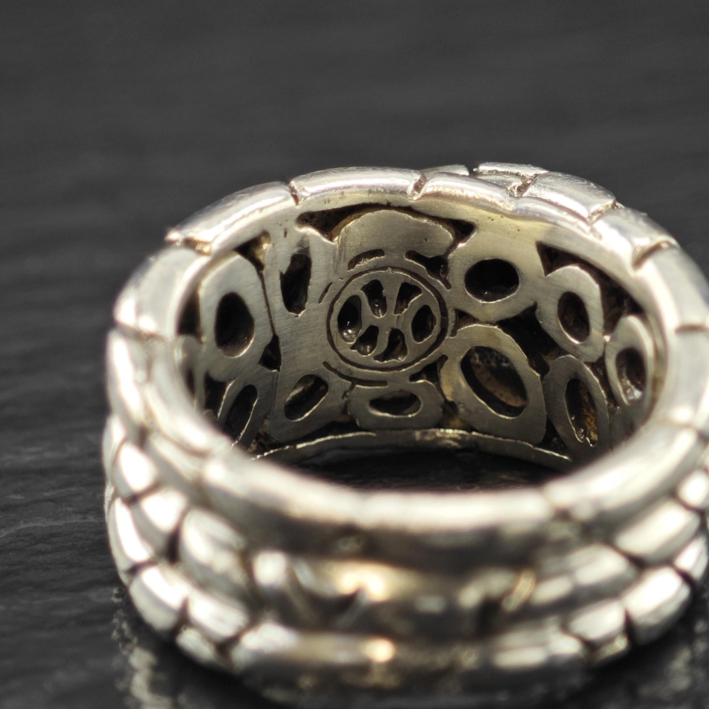 Vintage John Hardy Kali Twist Ring Sterling Silver Sz 7 1/2 R6023
