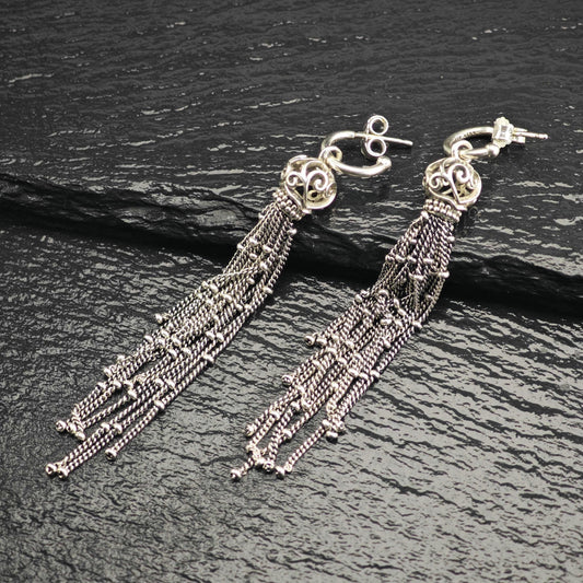 Vintage Pandora Stud/Dangle Sterling Silver Earrings ER3174