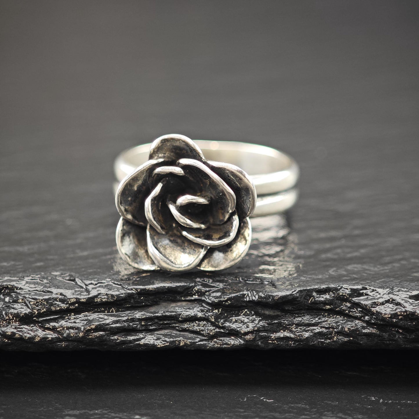 Flower Ring Sterling Silver Silpada Size 8 1/4 R6025