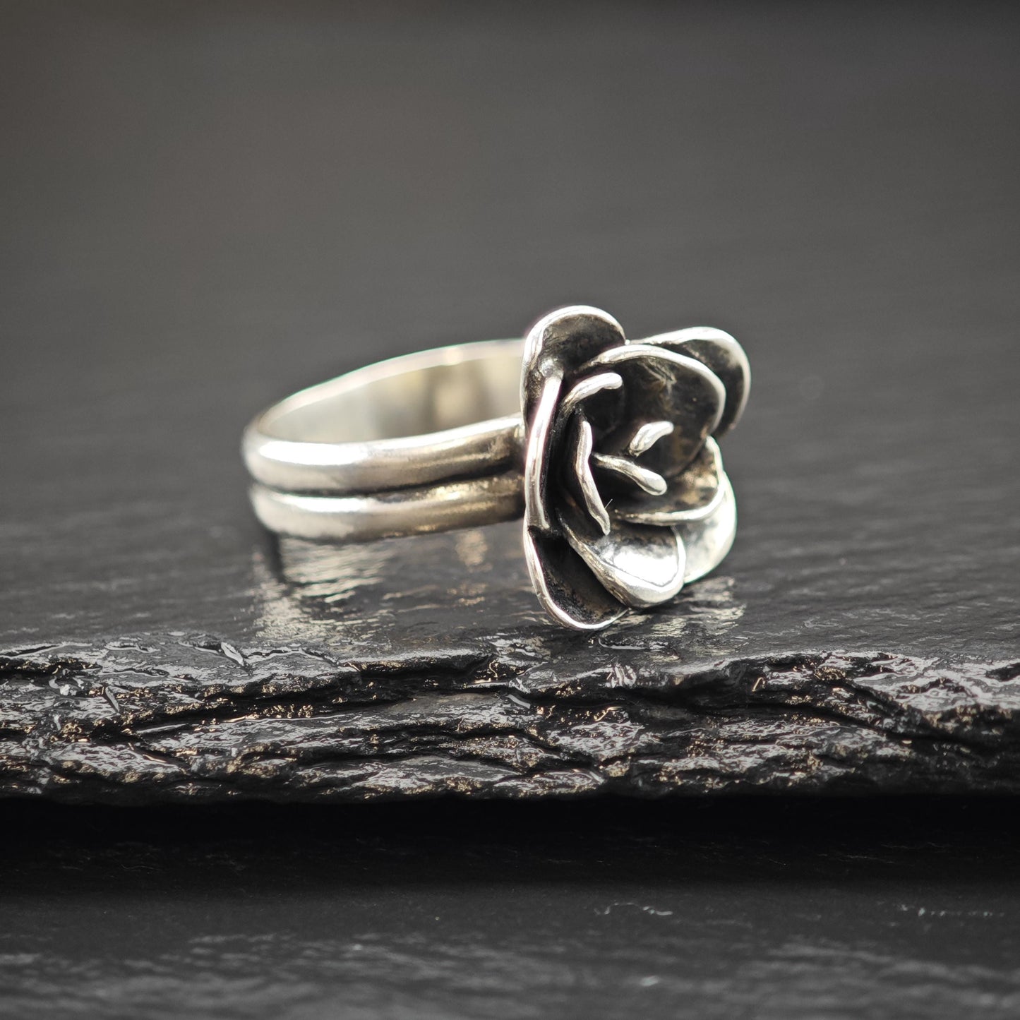 Flower Ring Sterling Silver Silpada Size 8 1/4 R6025
