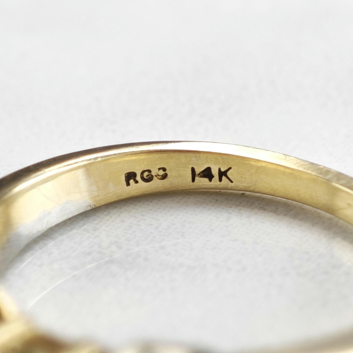 Three Year Anniversary Band .50cttw 14K Yellow Gold Ring Sz 6 1/2 R6783