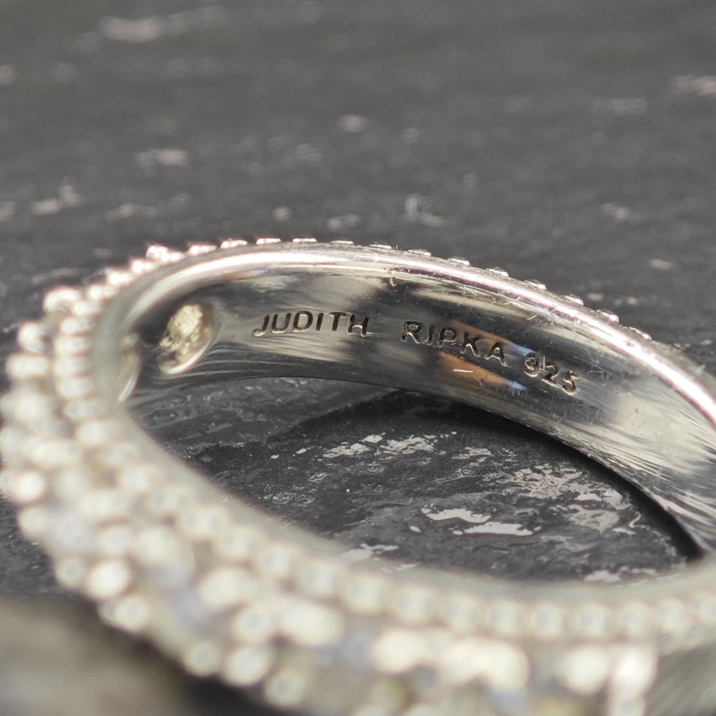 Judith Ripka CZ Band Sterling Silver