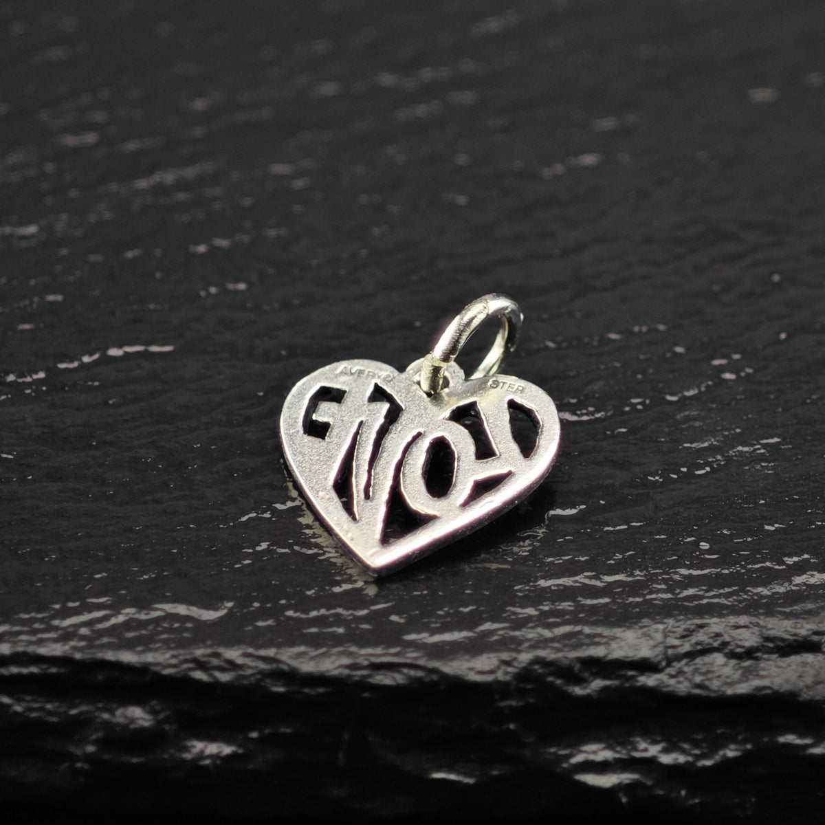 Vintage James Avery Sterling Silver Love Heart Charm P3174