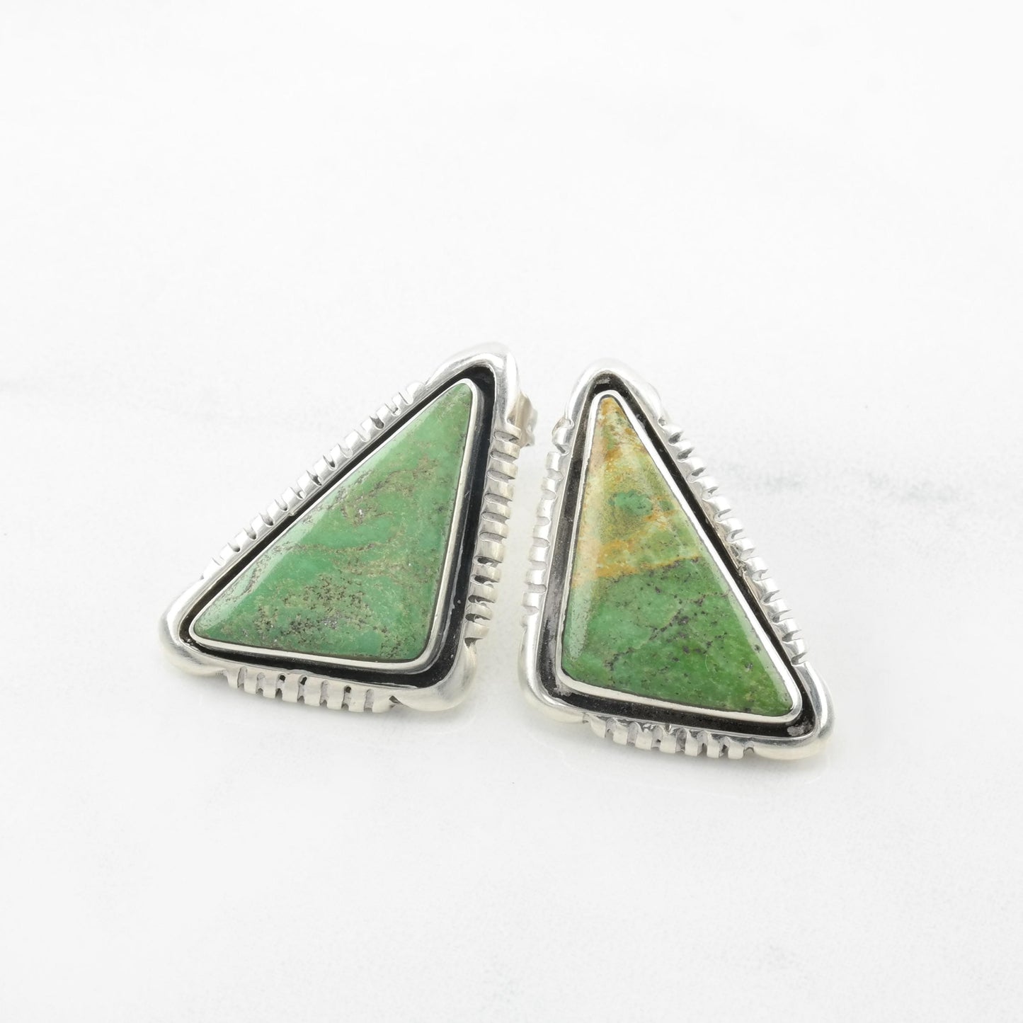 Choice of Vintage Native American Turquoise Stud Earrings Sterling Silver