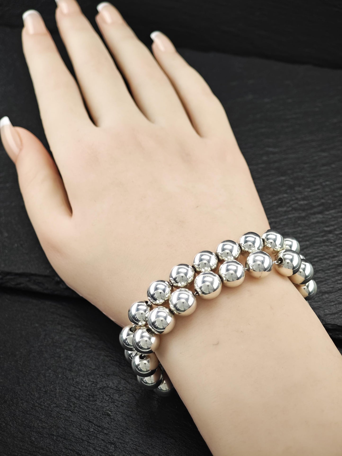 Tiffany Hardwear 10mm Ball Bracelet Sterling Silver