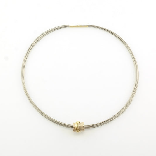 Gabriel Offiesh Sterling Silver Gold Accent, 18K, 14K Necklace