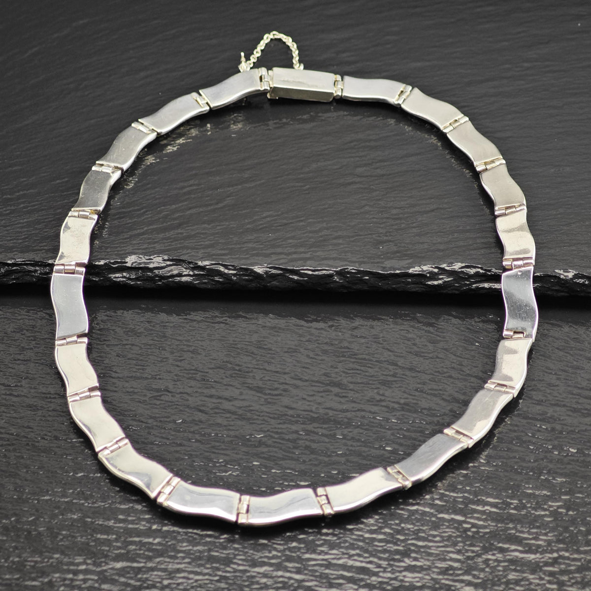 TSF Calvin Begay Inlay Lab Opal, Turquoise Collar Necklace N2787