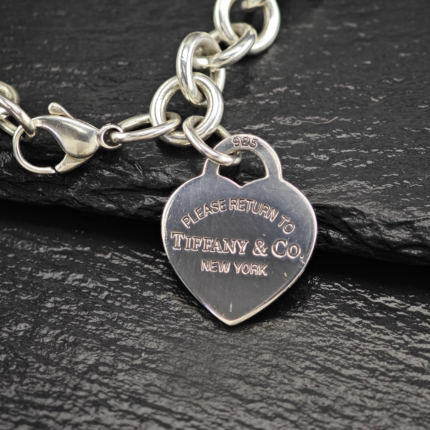 Choice of Tiffany Curb Link Tag Bracelets, Sterling Silver