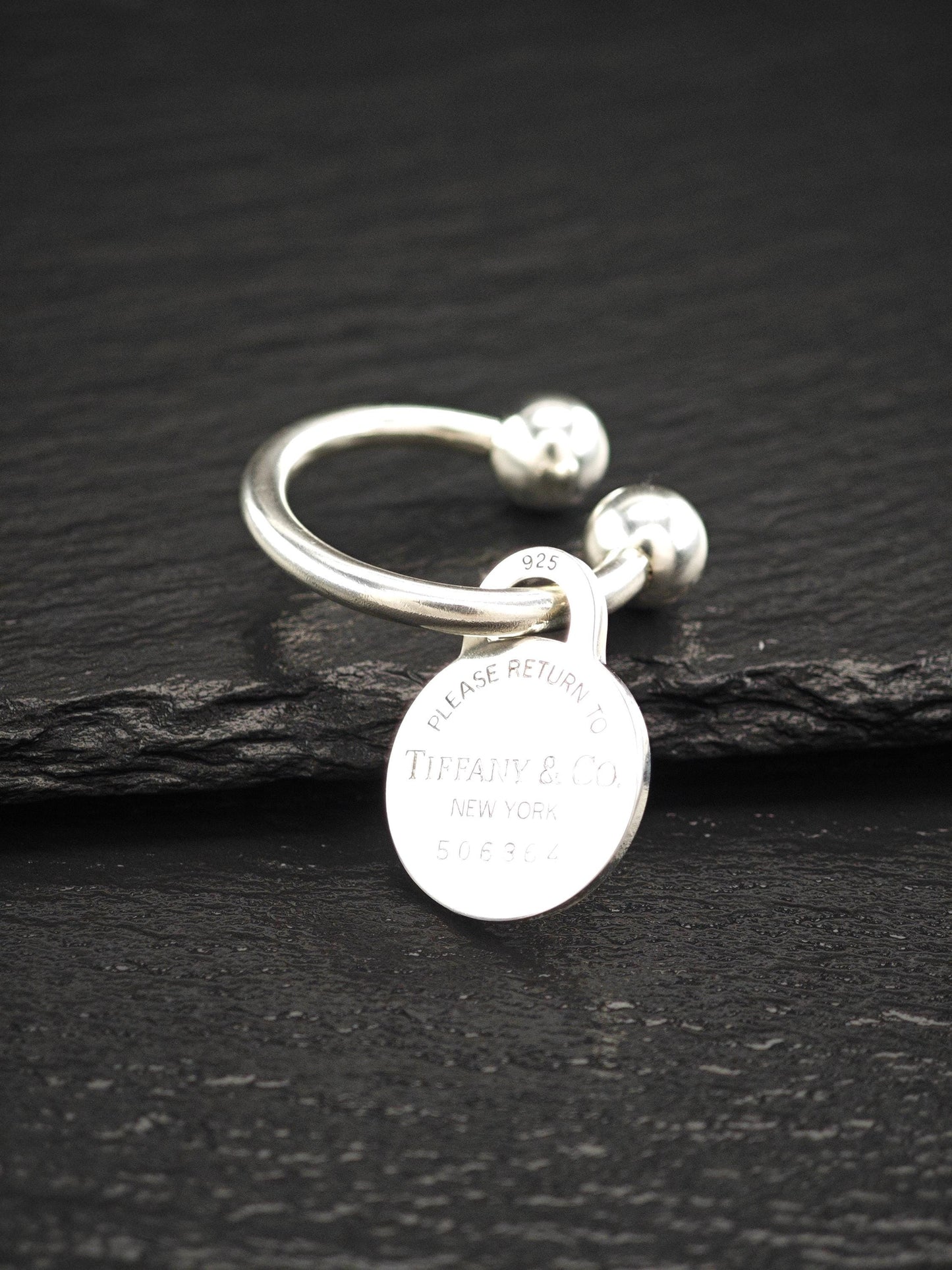 Vintage Bull Key Ring Tiffany & Co. Tag Unique Gift Sterling Silver