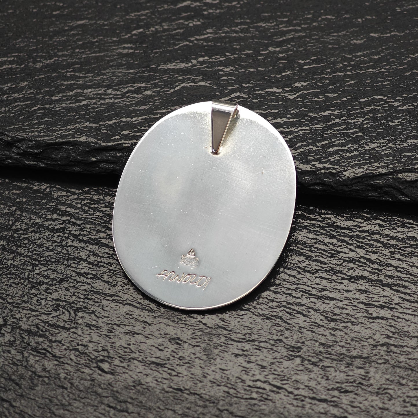 Enamel Anton Michelsen Denmark Sterling Silver Pendant