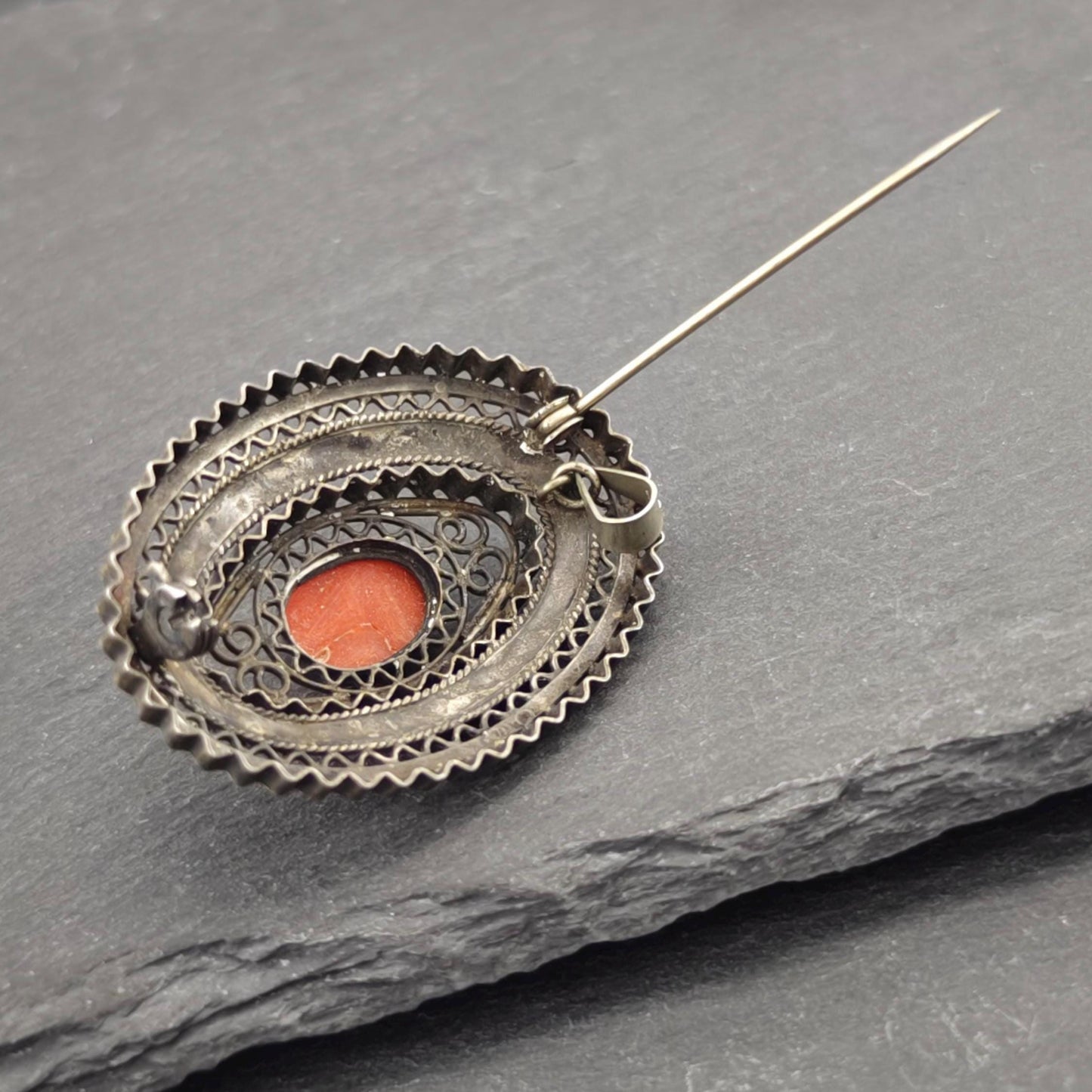 Vintage Mid Century Brooch/Pendant Sterling Silver