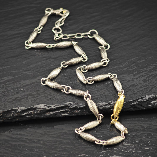 Gurhan, Orb Sterling Silver Gold 24k Gold Gilded Accent Necklace