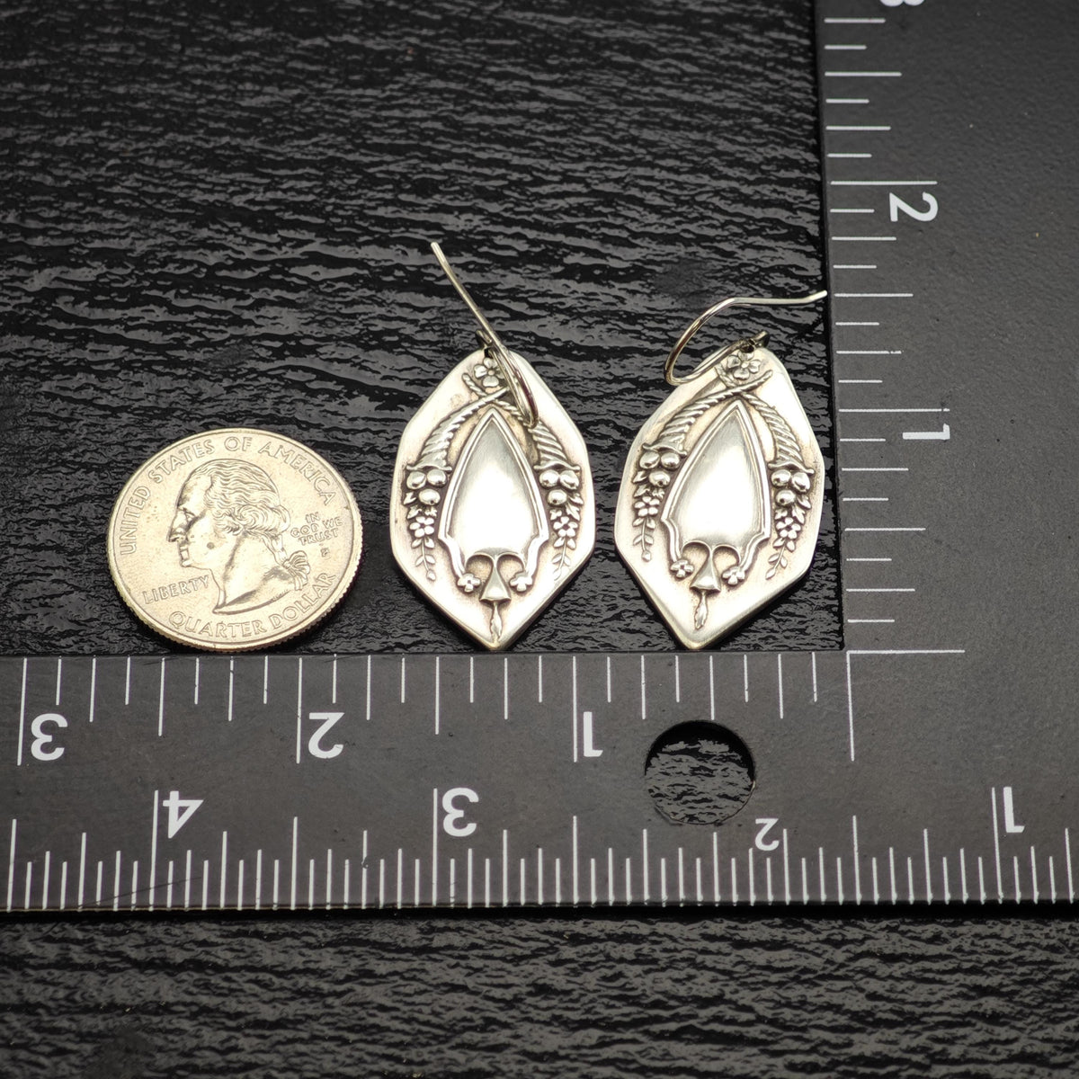 Art Nouveau Sterling Silver Dangle Earrings ER3204