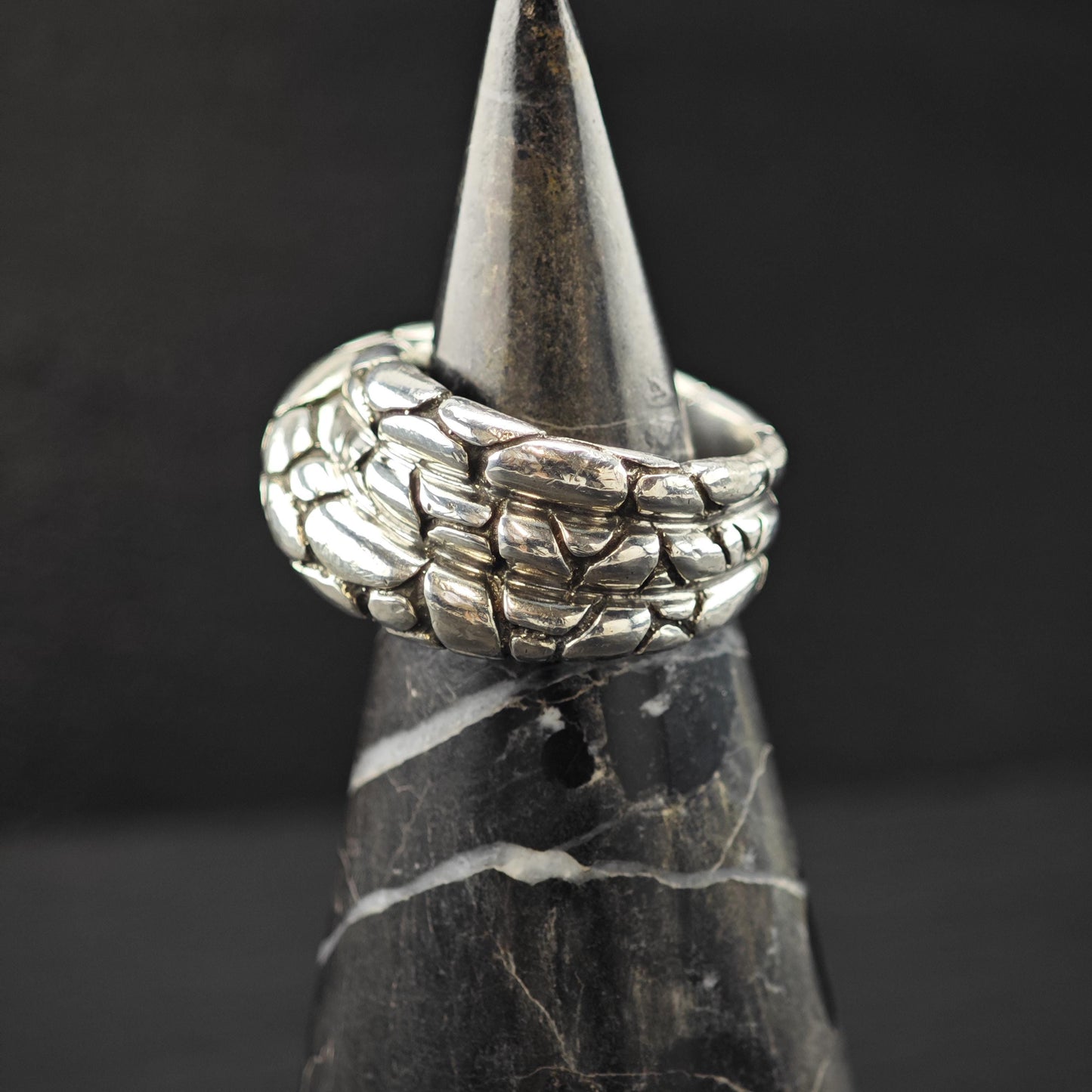 Vintage John Hardy Kali Twist Ring Sterling Silver Sz 7 1/2 R6023