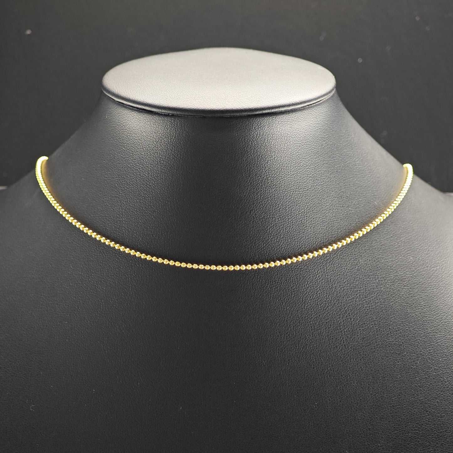 Choice of Gold Plated Ball Chain Sterling Silver Necklace N2756