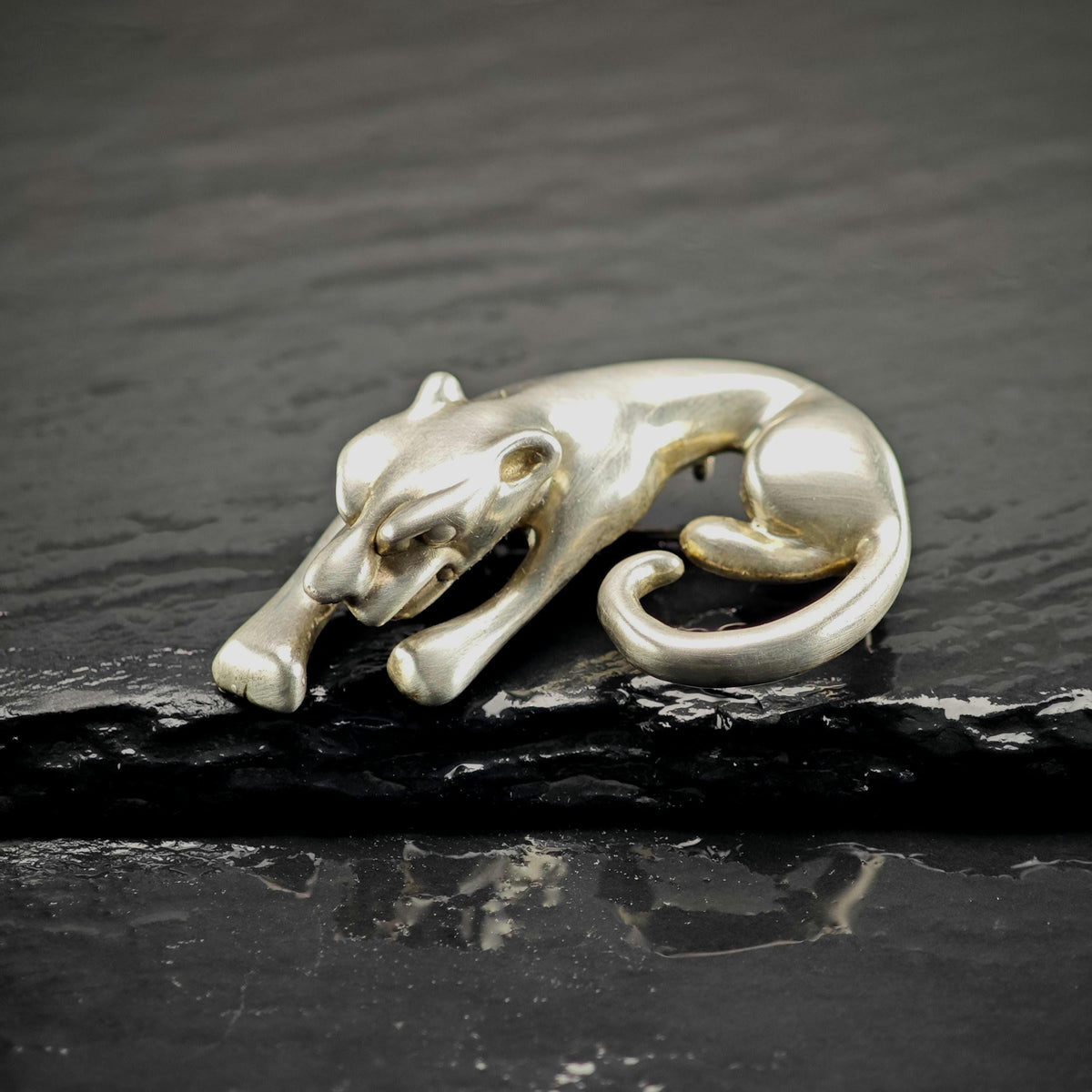 Jaguar Sterling Silver Brooch/Pendant B2269