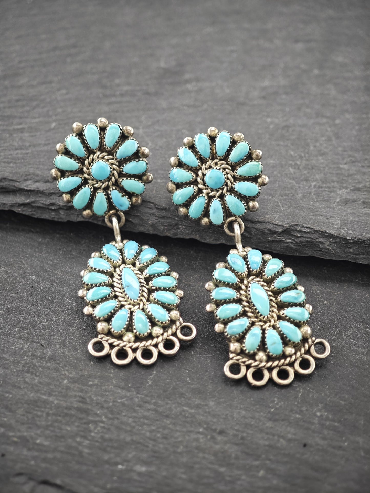 Signed Alice Quam, Sterling Silver Stud/Dangle Earrings