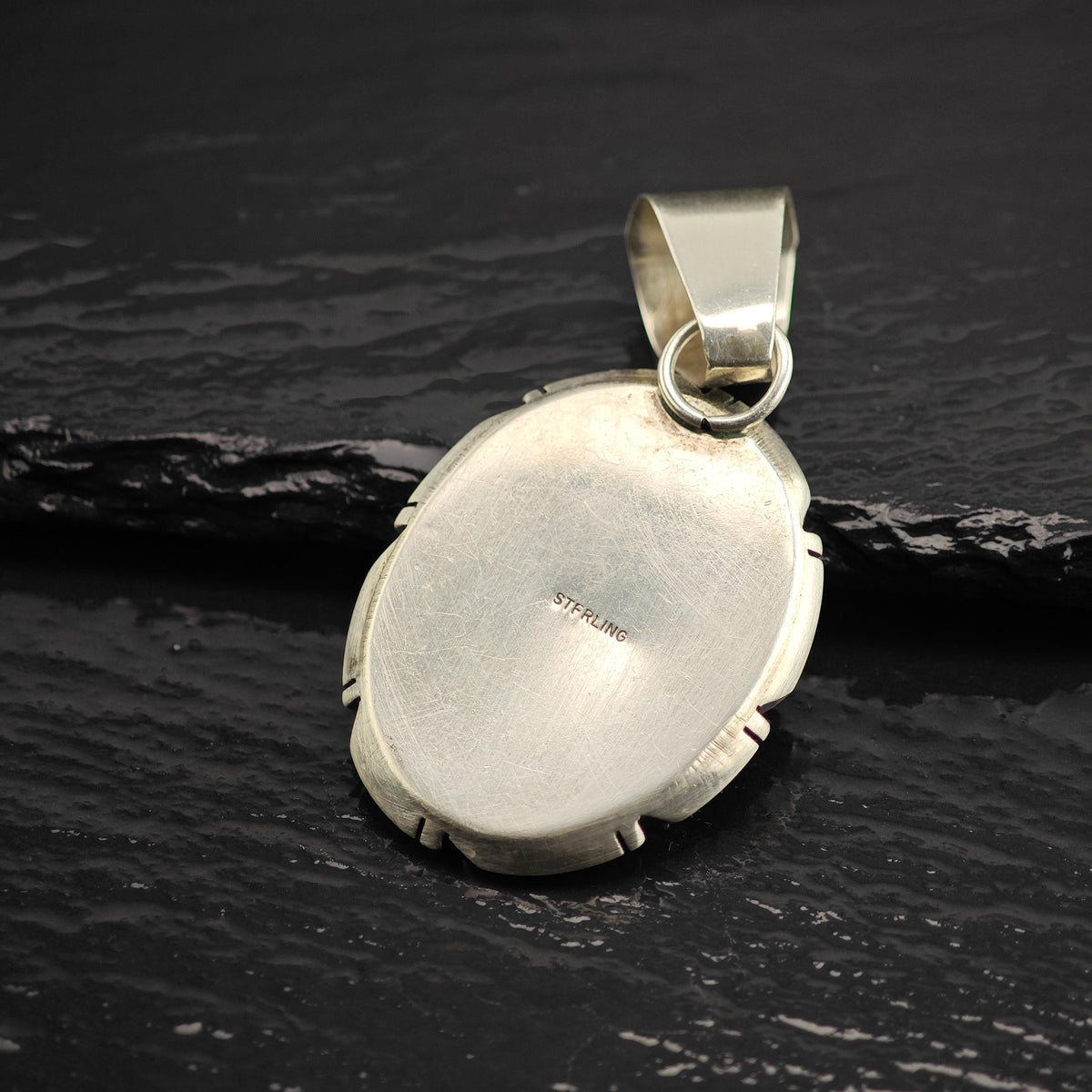 Oval Sodalite Pendant Sterling Silver P3133