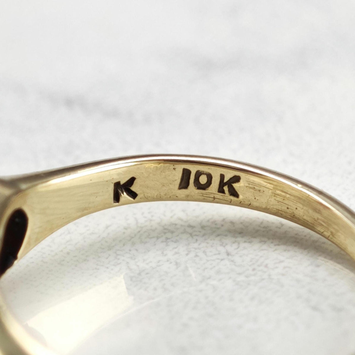 Antique Pink 7mm Flux Ruby 10K Gold Ring Sz 4 R6776